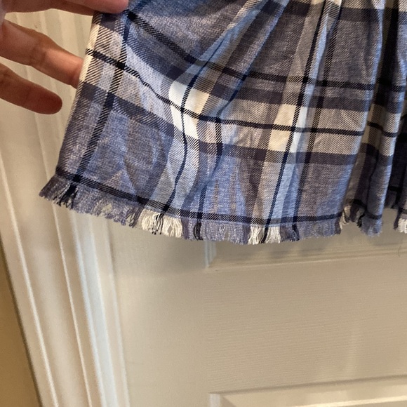 NWT Cute v-neck sleeveless button up Mudpie size L frayed bottom - Picture 5 of 6